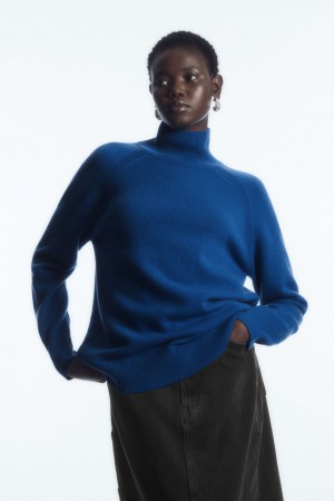 Dámské Svetry COS Pure Cashmere Turtleneck Blankyt | COS Eshop CZ-38691ILCM