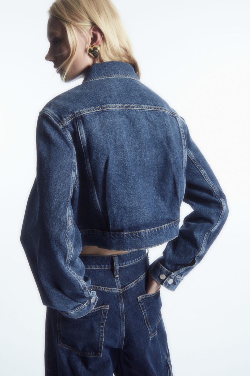 Dámské Bundy COS Cropped Denim Blankyt | COS Eshop CZ-59407GUVN