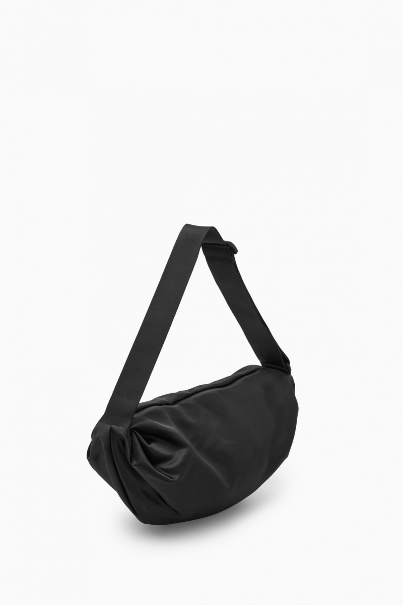 Dámské Crossbody Kabelka COS Nylon Černé | COS Eshop CZ-62730PHZT