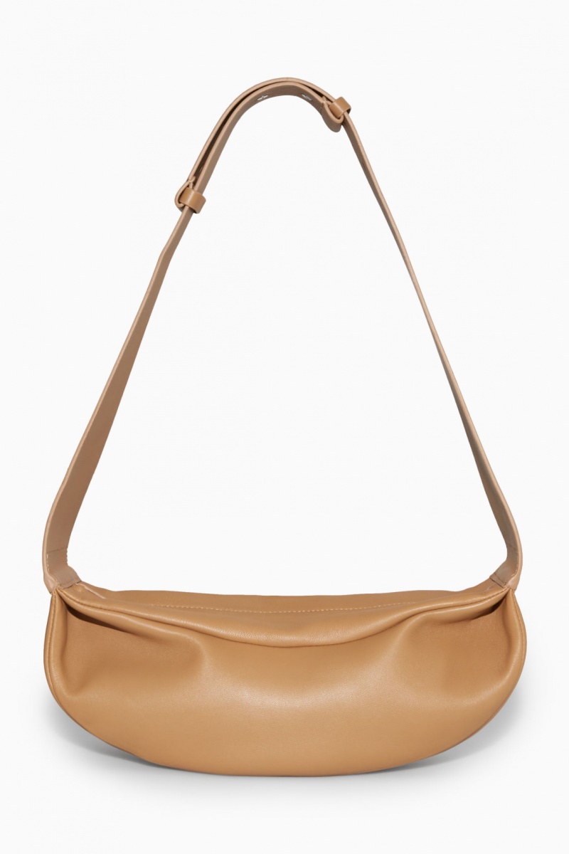 Dámské Crossbody Kabelka COS Swing Crossbody Læder Béžový | COS Eshop CZ-15832XHAU