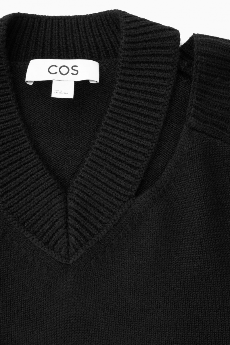 Dámské Jumpers COS Deconstructed Vlna Černé | COS Eshop CZ-19273LRZJ