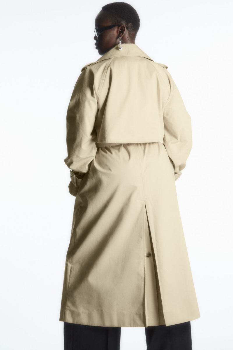 Dámské Kabáty COS Classiced Trench Béžový | COS Eshop CZ-04293BQWR