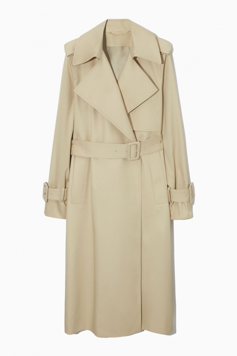 Dámské Kabáty COS Classiced Trench Béžový | COS Eshop CZ-04293BQWR