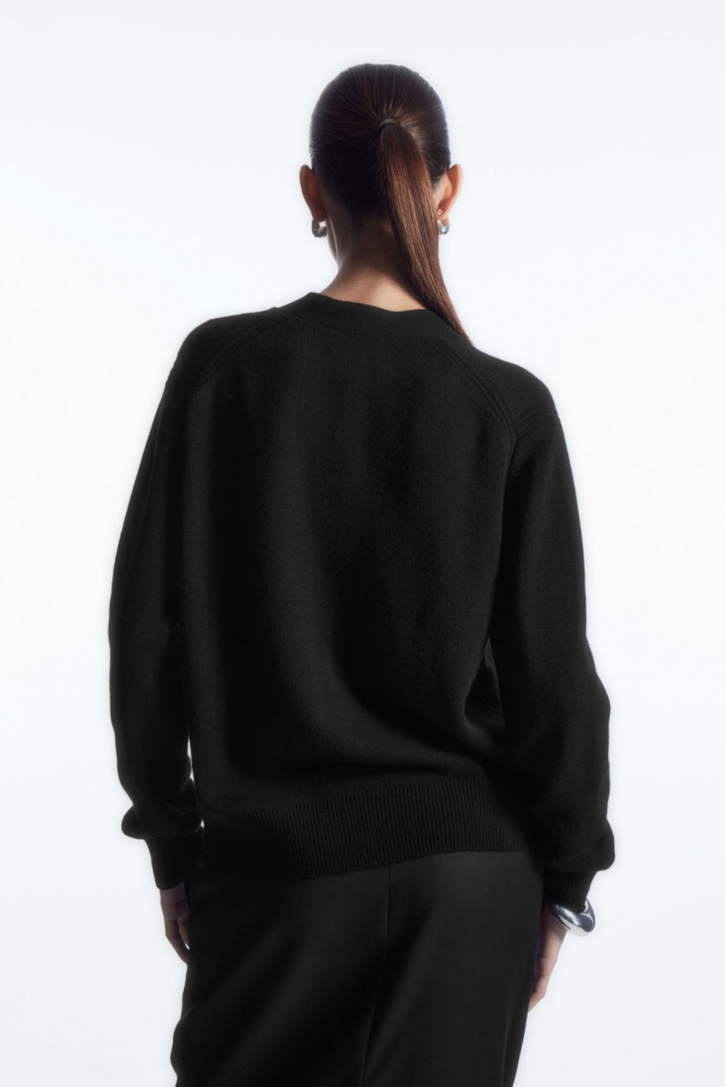 Dámské Kardigan COS Pure Cashmere Černé | COS Eshop CZ-20691OAVI