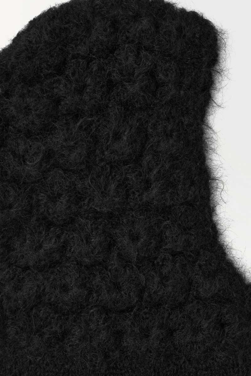 Dámské Klobouky COS The Crochet-Knit Balaclava Černé | COS Eshop CZ-24956AJFC