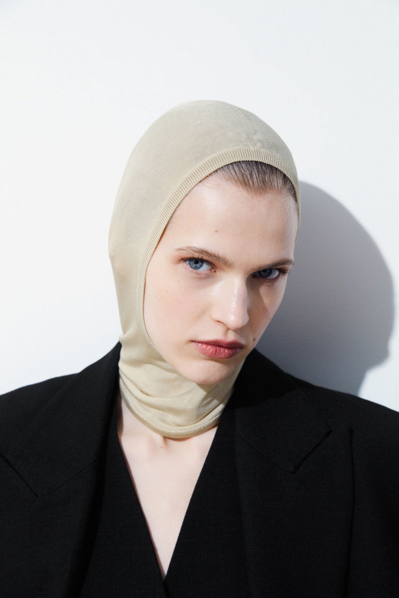 Dámské Klobouky COS The Pletené Balaclava Béžový | COS Eshop CZ-18726FAXG