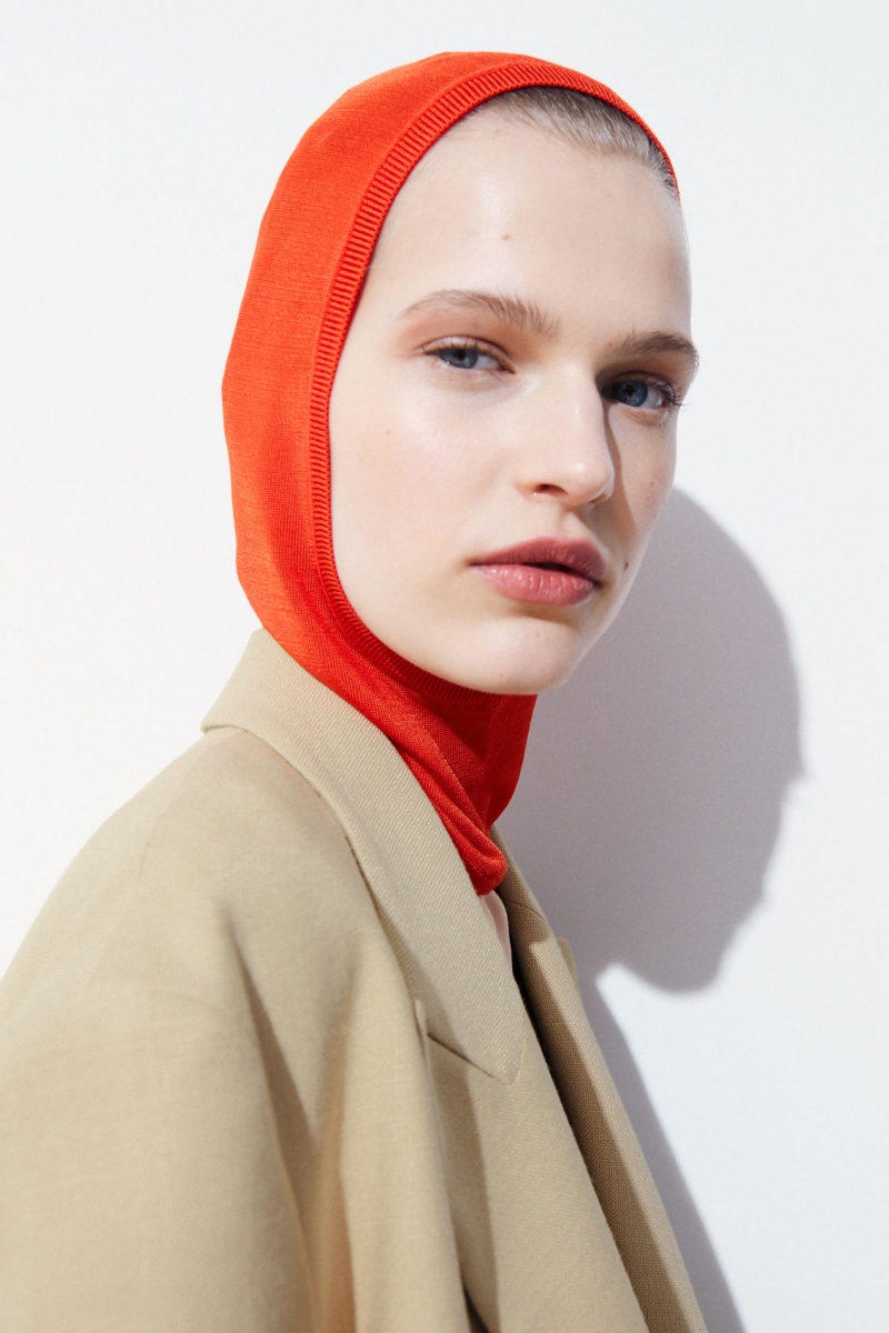 Dámské Klobouky COS The Pletené Balaclava Oranžové | COS Eshop CZ-61053EIQT