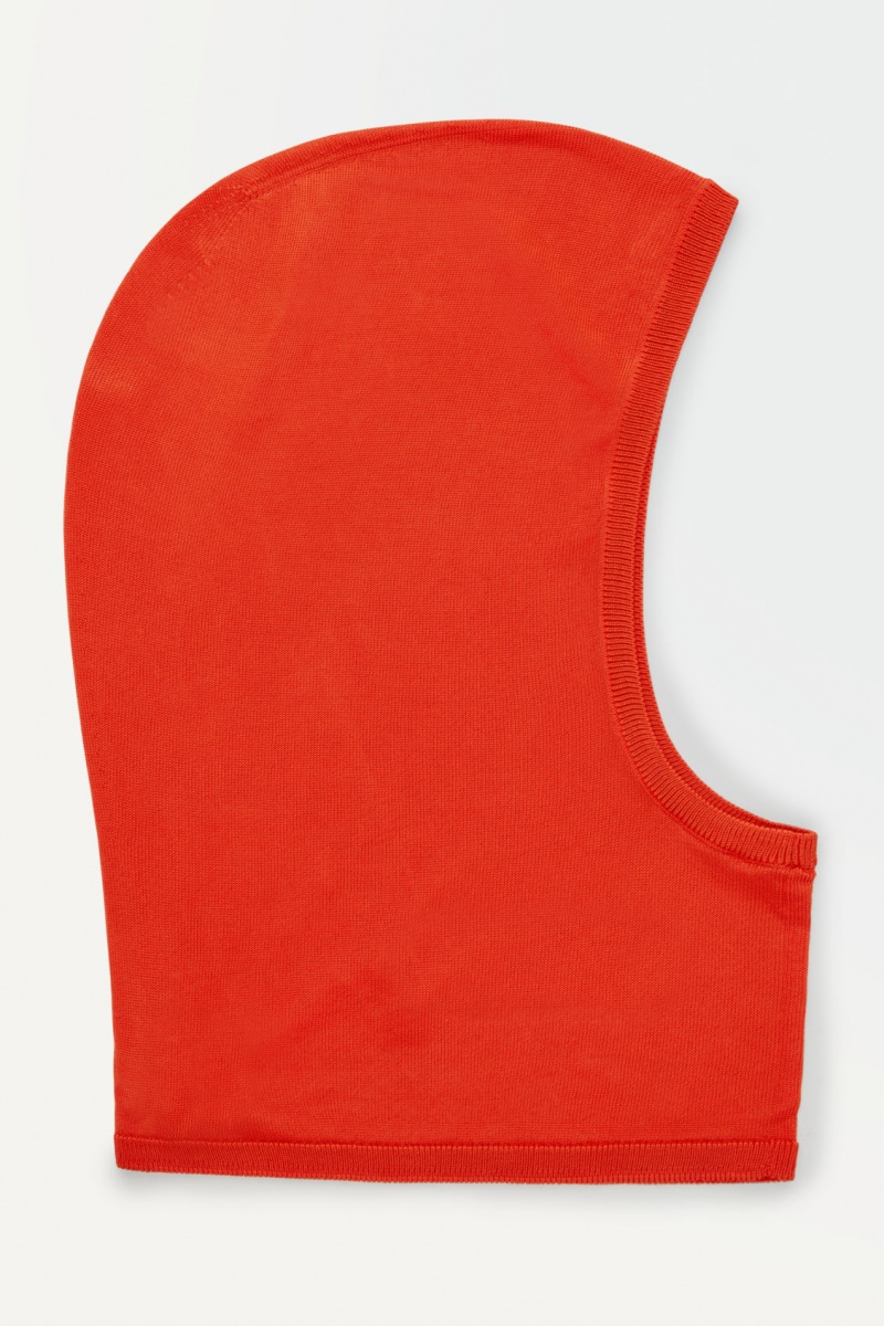 Dámské Klobouky COS The Pletené Balaclava Oranžové | COS Eshop CZ-61053EIQT