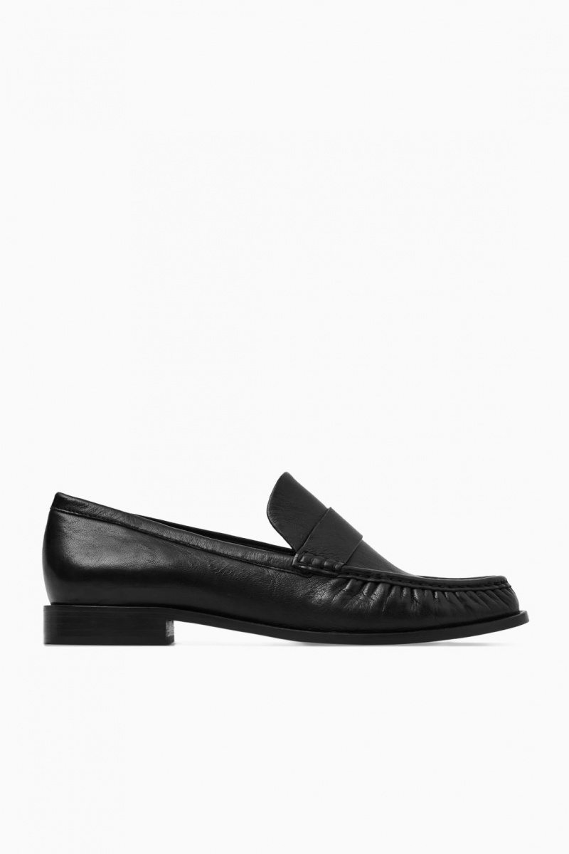 Dámské Loafers COS Læder Černé | COS Eshop CZ-04253GWEQ