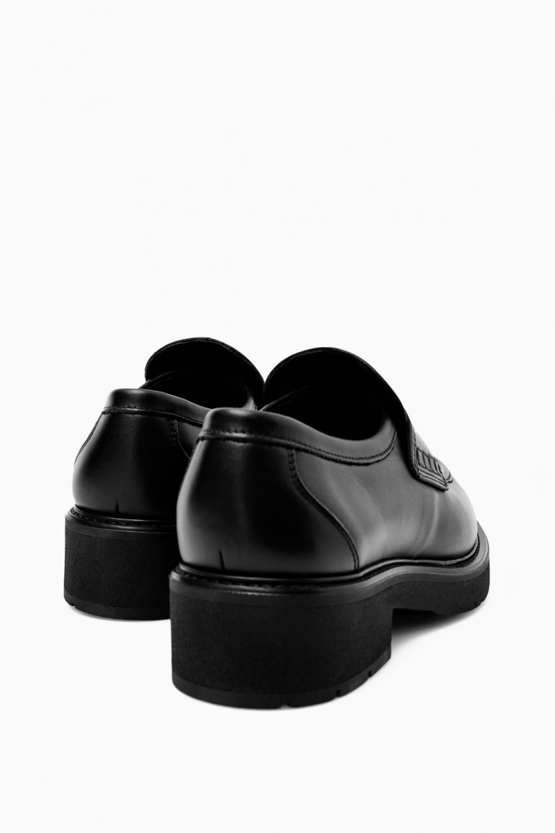 Dámské Loafers COS Tlustý Læder Penny Černé | COS Eshop CZ-45081RPDZ