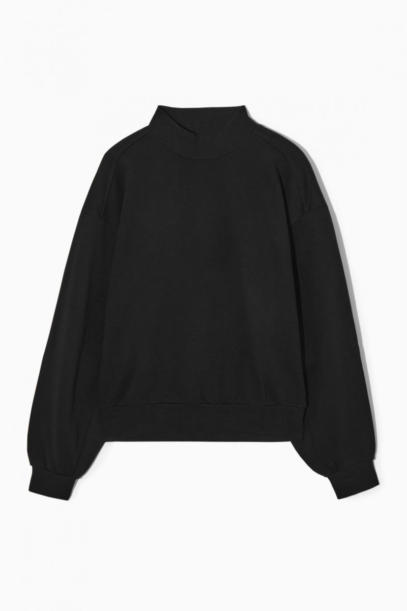 Dámské Mikina COS Mock-Neck Černé | COS Eshop CZ-26041QTNU