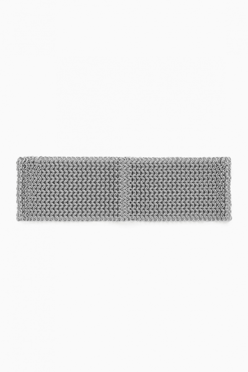 Dámské Náhrdelník COS Chainmail Choker Stříbrné | COS Eshop CZ-35814QEUD