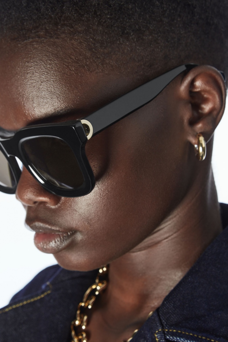 Dámské Sluneční Brýle COS The Square Acetate Černé | COS Eshop CZ-18795XFOV