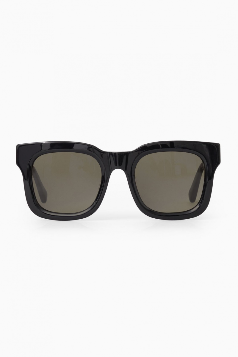 Dámské Sluneční Brýle COS The Square Acetate Černé | COS Eshop CZ-18795XFOV