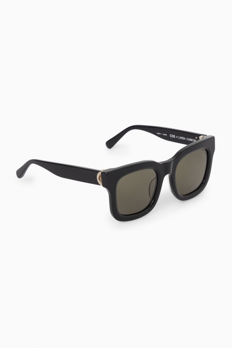 Dámské Sluneční Brýle COS The Square Acetate Černé | COS Eshop CZ-18795XFOV