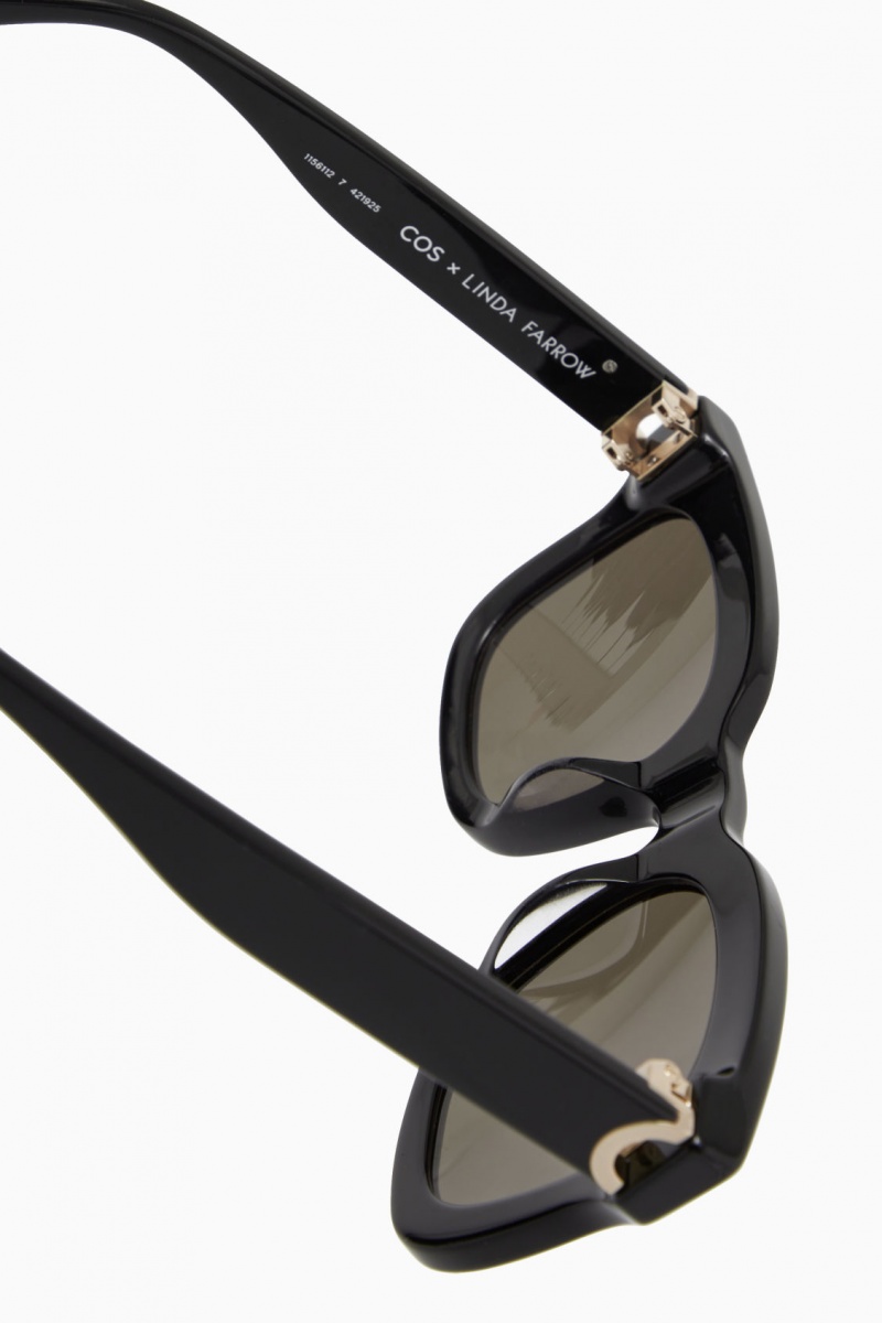 Dámské Sluneční Brýle COS The Square Acetate Černé | COS Eshop CZ-18795XFOV