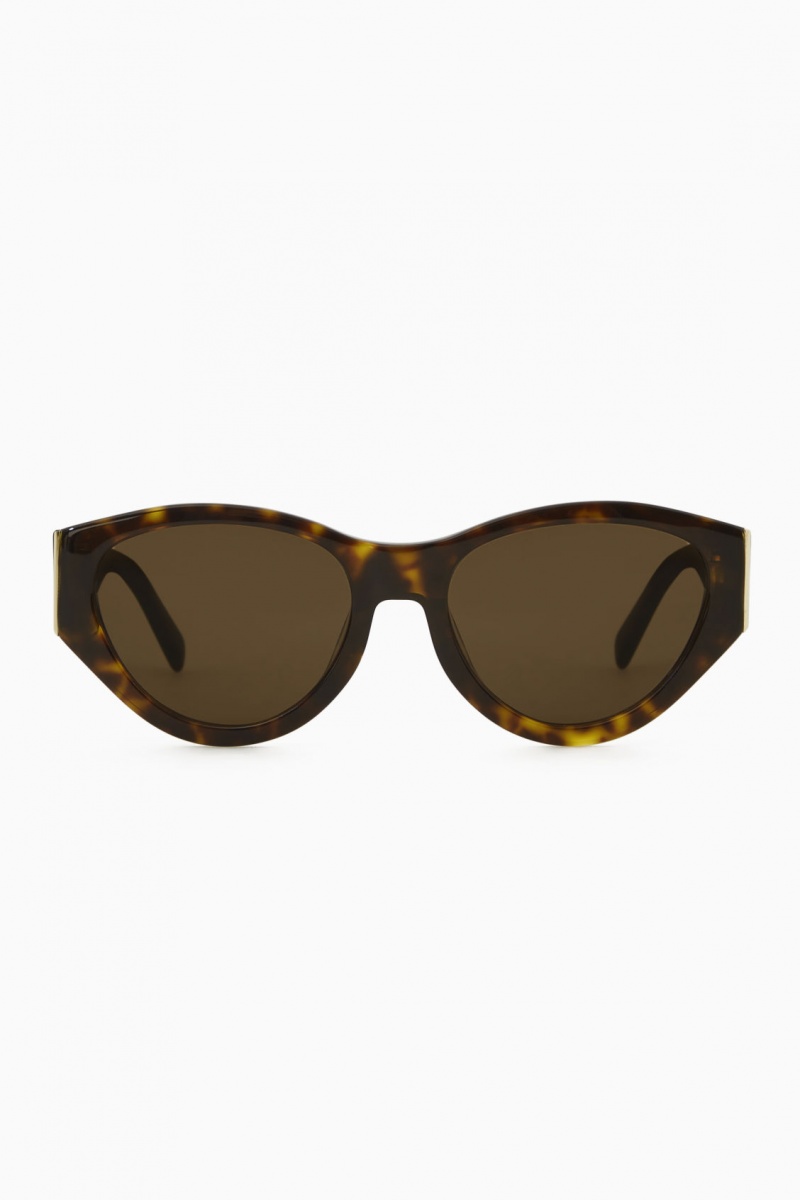 Dámské Sluneční Brýle COS Tortoiseshell Cat-Eye Hnědé | COS Eshop CZ-56234GYXU