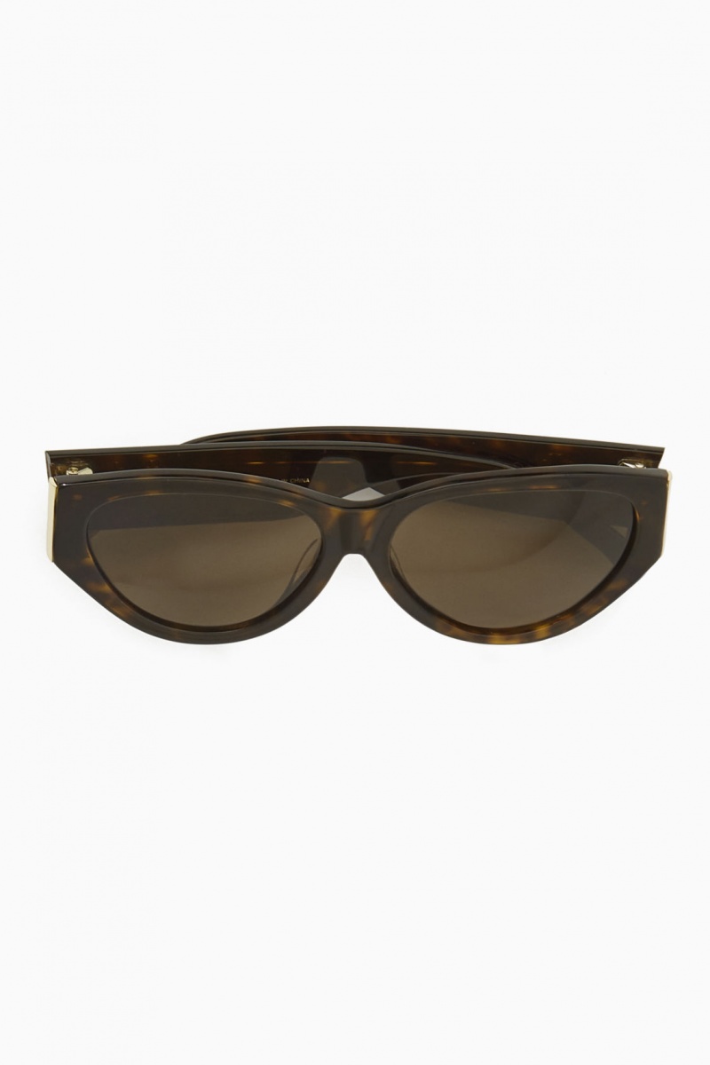 Dámské Sluneční Brýle COS Tortoiseshell Cat-Eye Hnědé | COS Eshop CZ-56234GYXU