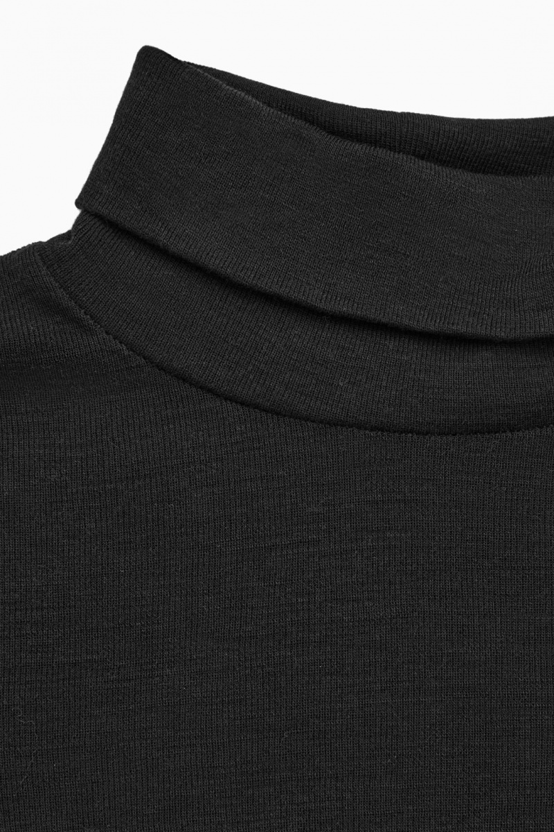 Dámské Svetry COS Merino Vlna Turtleneck Top Černé | COS Eshop CZ-45791WXFL