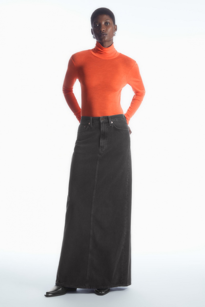 Dámské Svetry COS Merino Vlna Turtleneck Top Oranžové | COS Eshop CZ-85649WESO