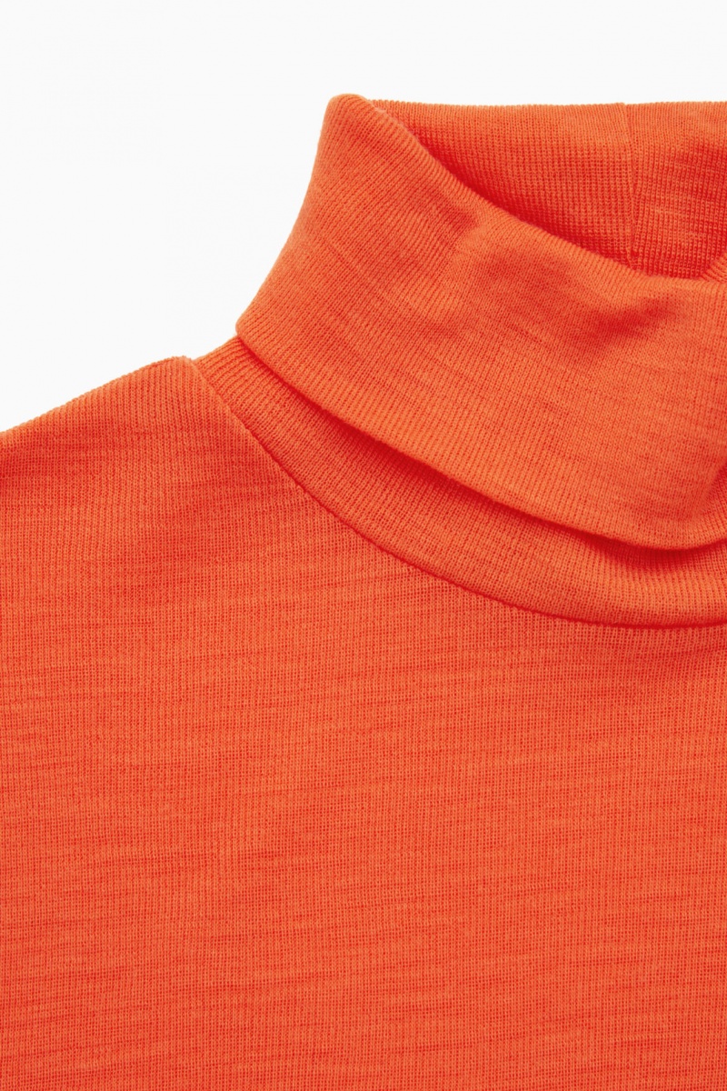 Dámské Svetry COS Merino Vlna Turtleneck Top Oranžové | COS Eshop CZ-85649WESO