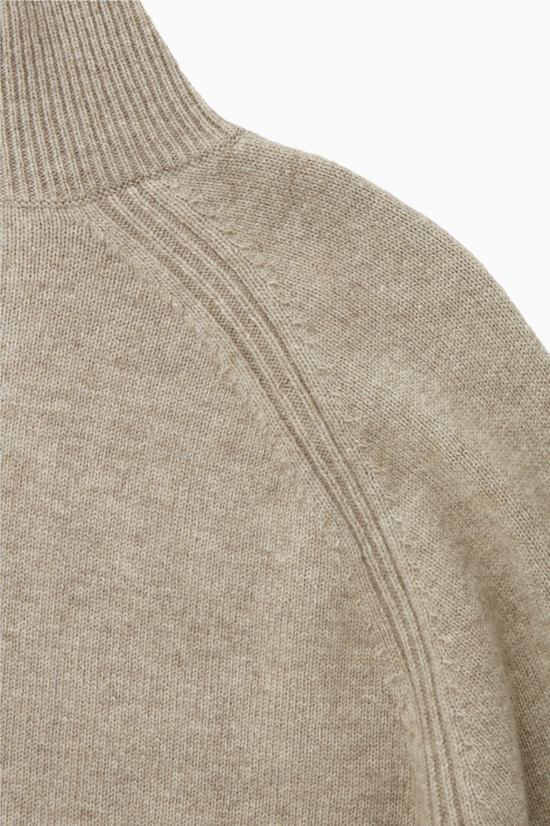 Dámské Svetry COS Pure Cashmere Turtleneck Béžový | COS Eshop CZ-80561BRVK