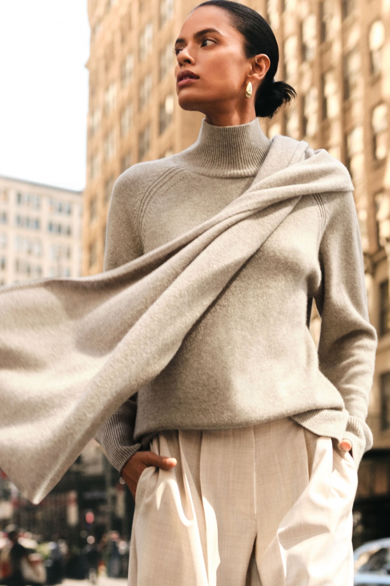 Dámské Svetry COS Pure Cashmere Turtleneck Béžový | COS Eshop CZ-80561BRVK