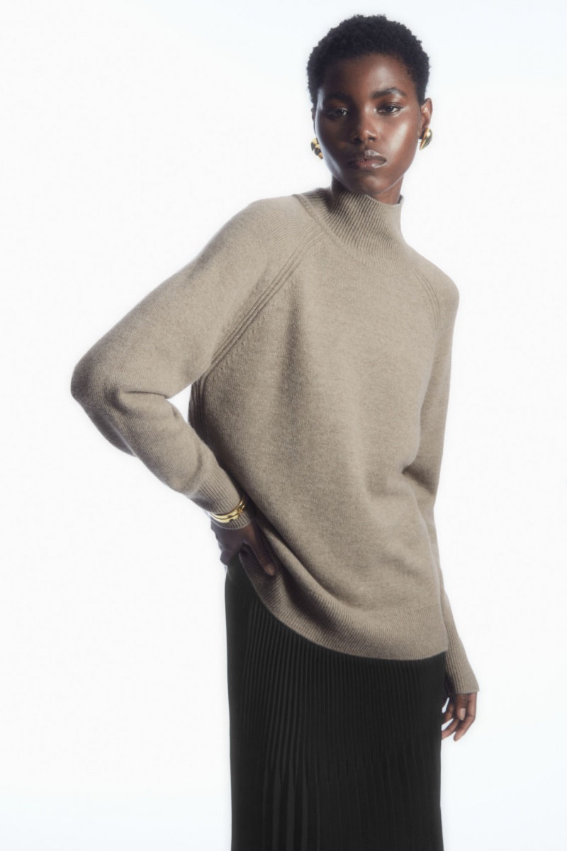 Dámské Svetry COS Pure Cashmere Turtleneck Béžový | COS Eshop CZ-80561BRVK