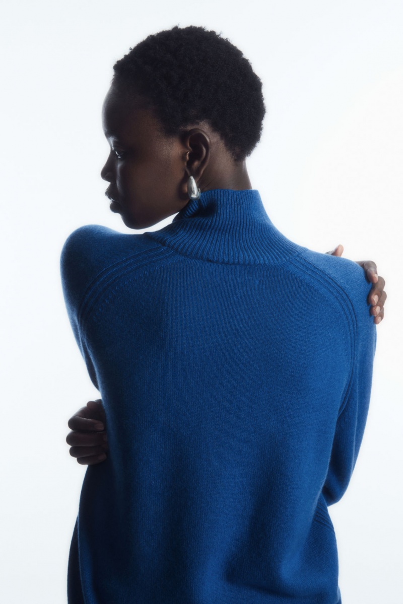 Dámské Svetry COS Pure Cashmere Turtleneck Blankyt | COS Eshop CZ-38691ILCM