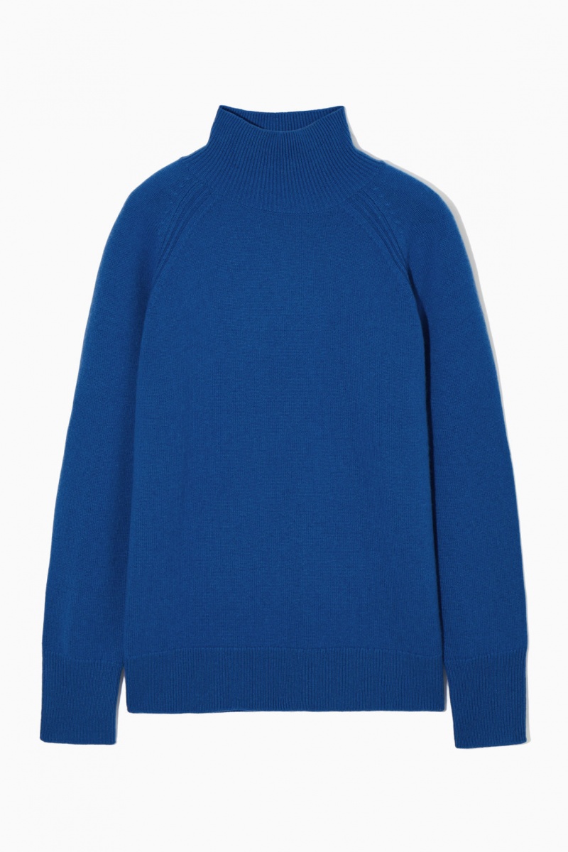 Dámské Svetry COS Pure Cashmere Turtleneck Blankyt | COS Eshop CZ-38691ILCM