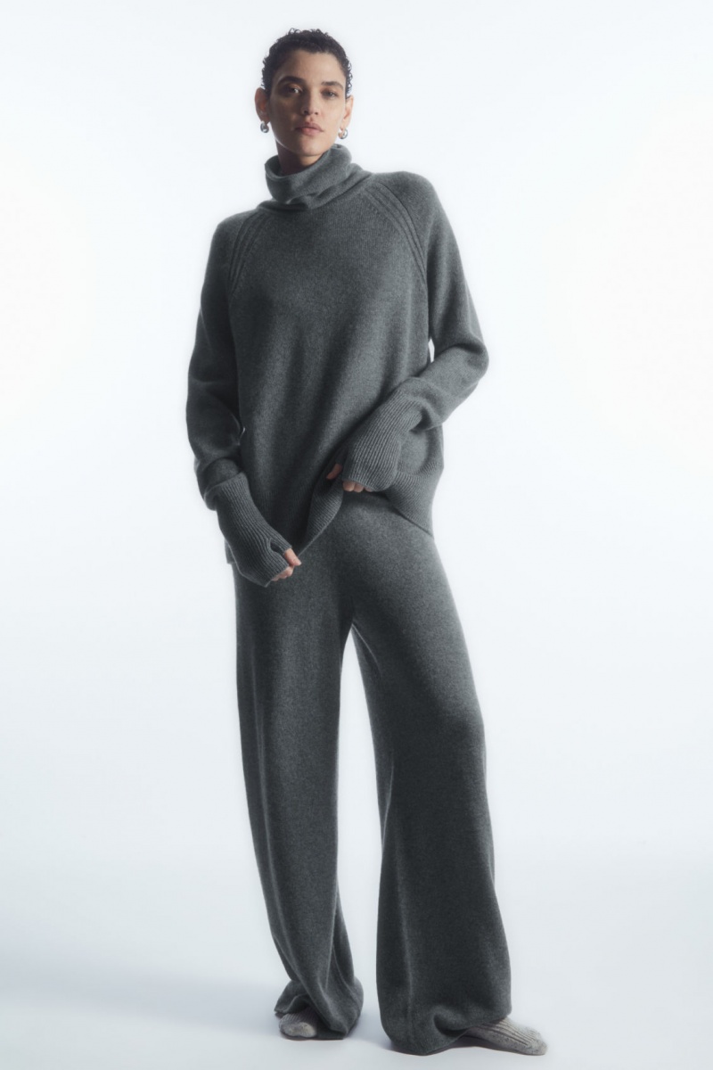 Dámské Svetry COS Pure Cashmere Turtleneck Šedé | COS Eshop CZ-52813FOXQ