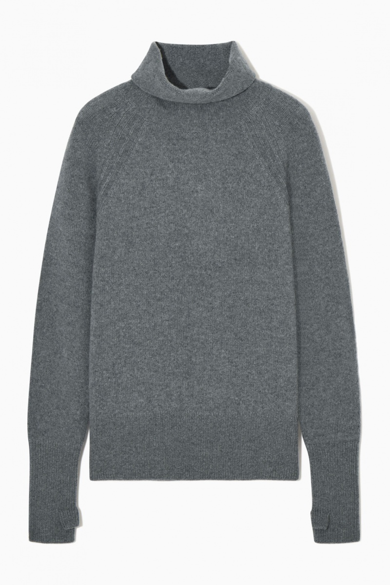 Dámské Svetry COS Pure Cashmere Turtleneck Šedé | COS Eshop CZ-52813FOXQ