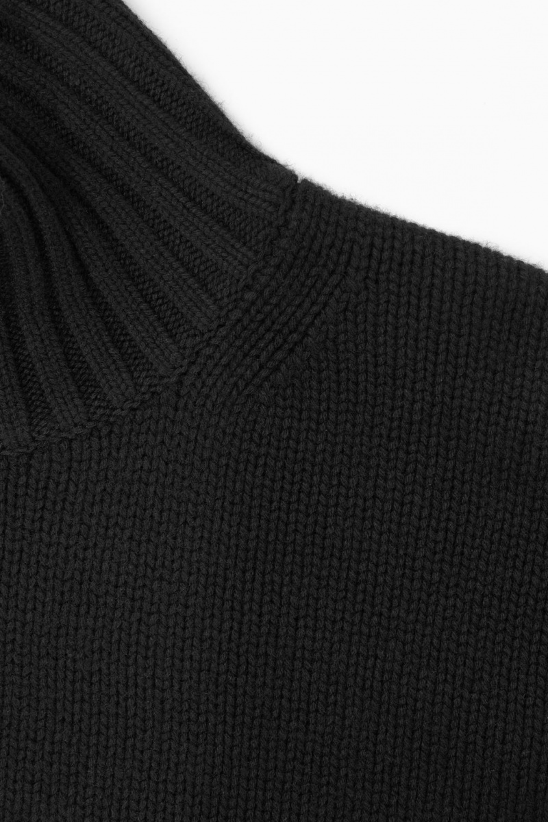 Dámské Svetry COS Tlustý Pure Cashmere Turtleneck Černé | COS Eshop CZ-54780URYJ