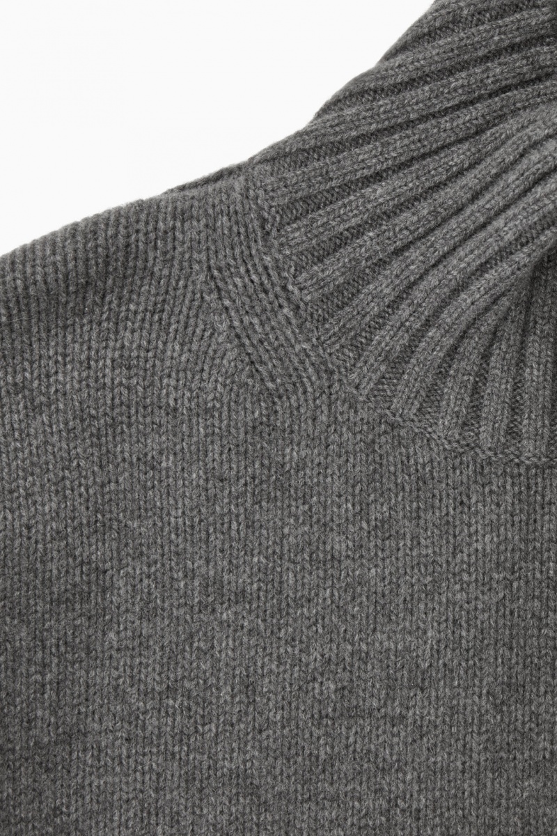 Dámské Svetry COS Tlustý Pure Cashmere Turtleneck Tmavě Šedé | COS Eshop CZ-85712TGKI