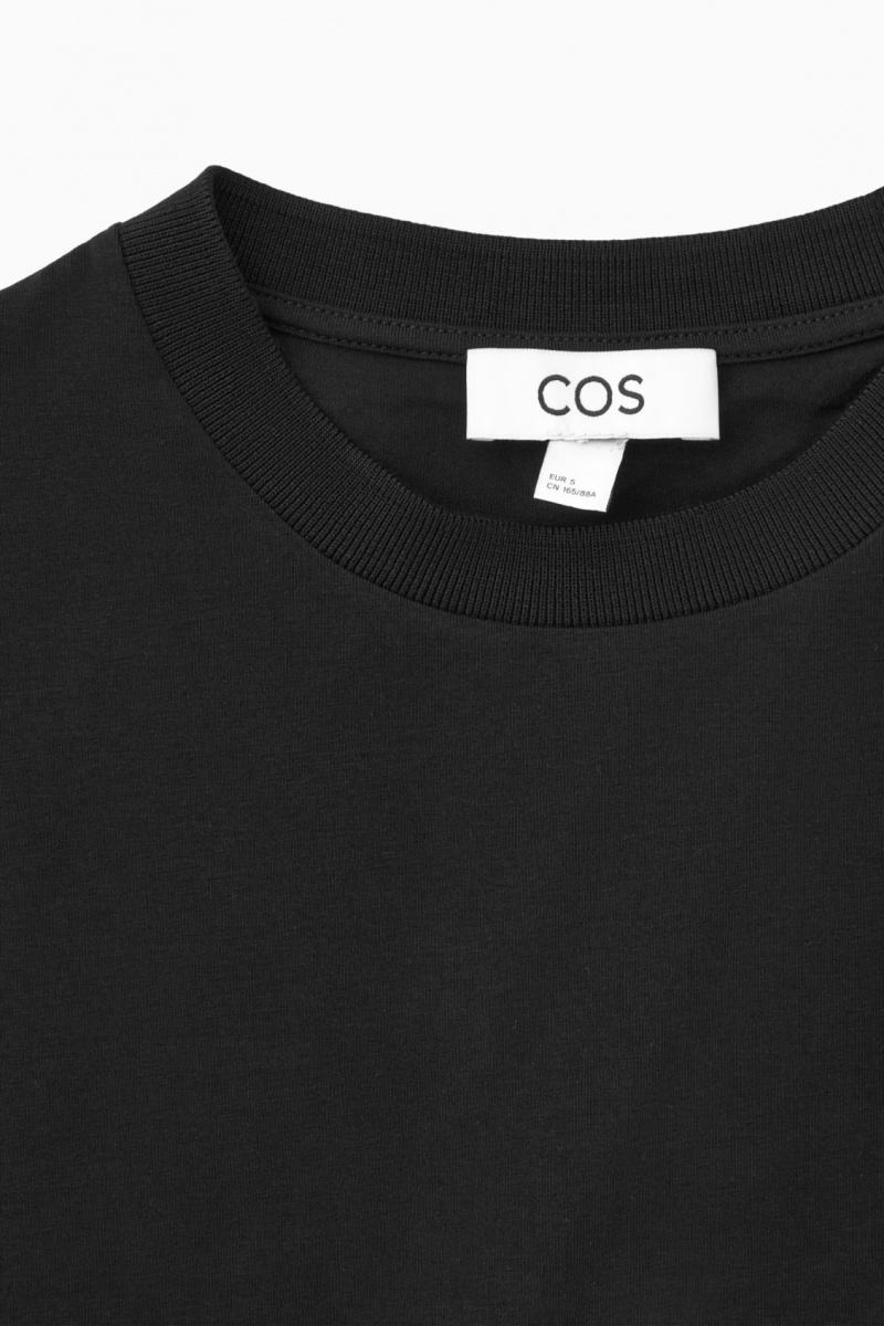 Dámské Šaty COS Asymmetric T-Shirt Černé | COS Eshop CZ-65402MXIB