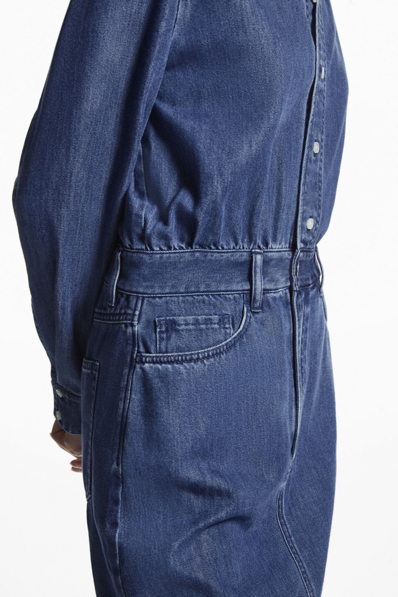 Dámské Šaty COS Structured Denim Blankyt | COS Eshop CZ-50891CWHI