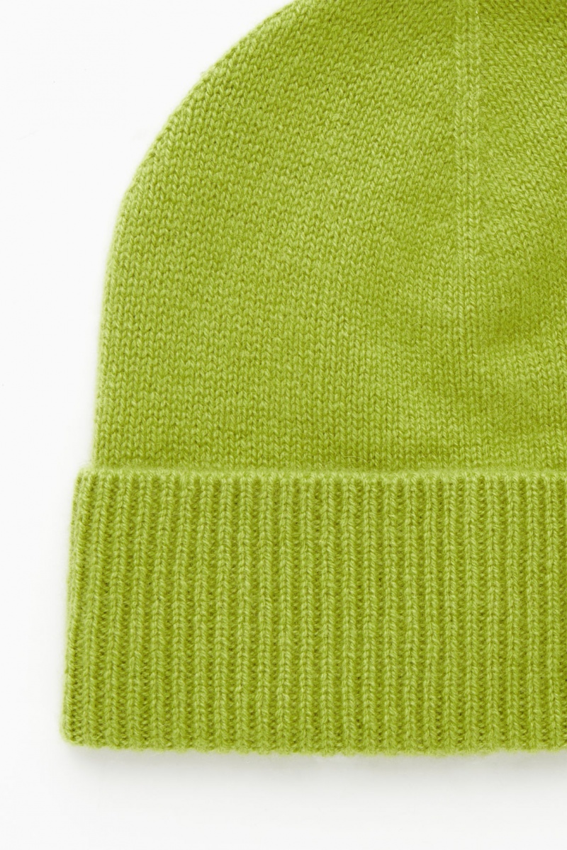 Dámské Čepice COS Pure Cashmere Zelene | COS Eshop CZ-47693HNAL