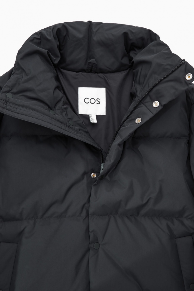 Pánské Bundy COS Krátké Puffer Černé | COS Eshop CZ-36952EGQO