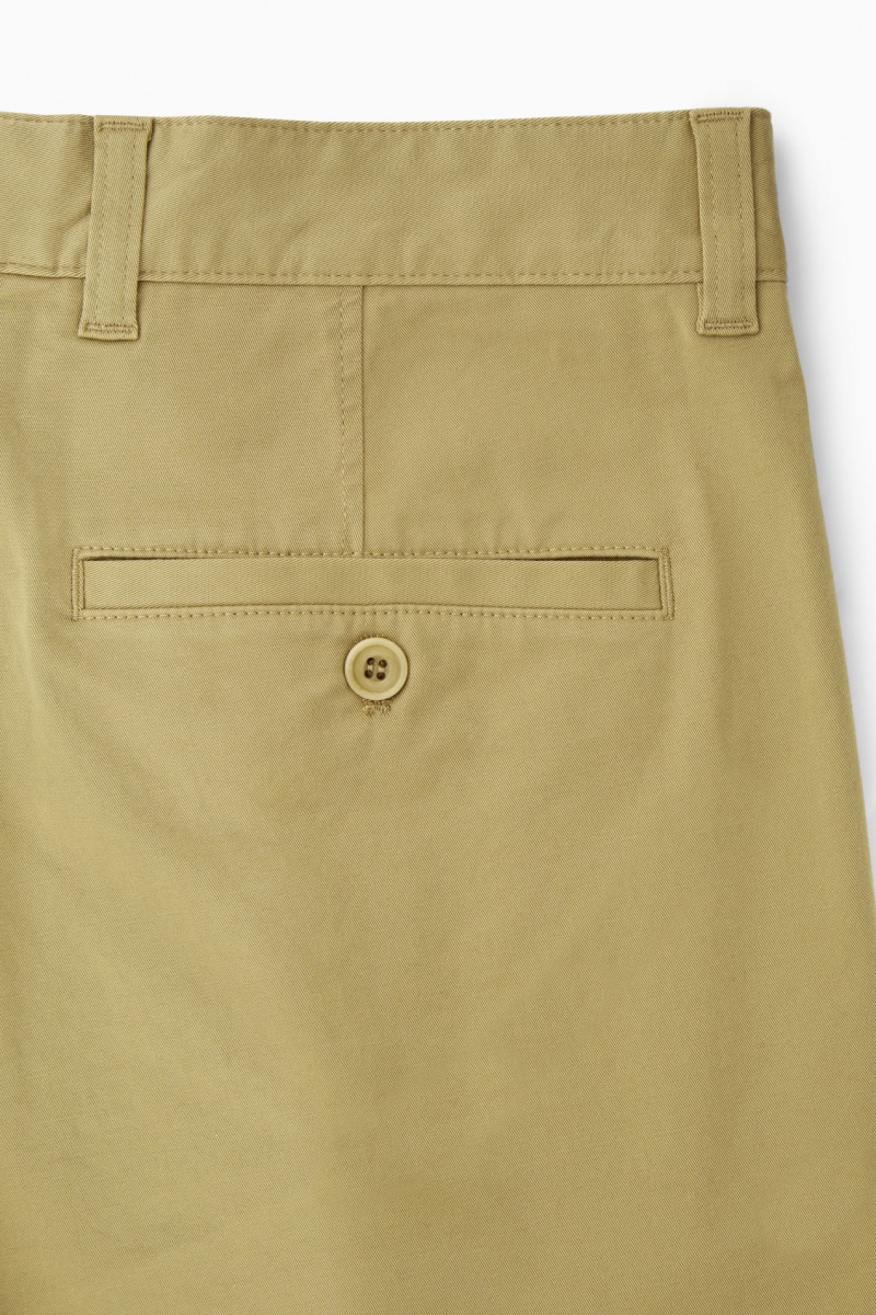 Pánské Chino Kalhoty COS Tapered Twill Tmavě Béžový | COS Eshop CZ-53704YZUV