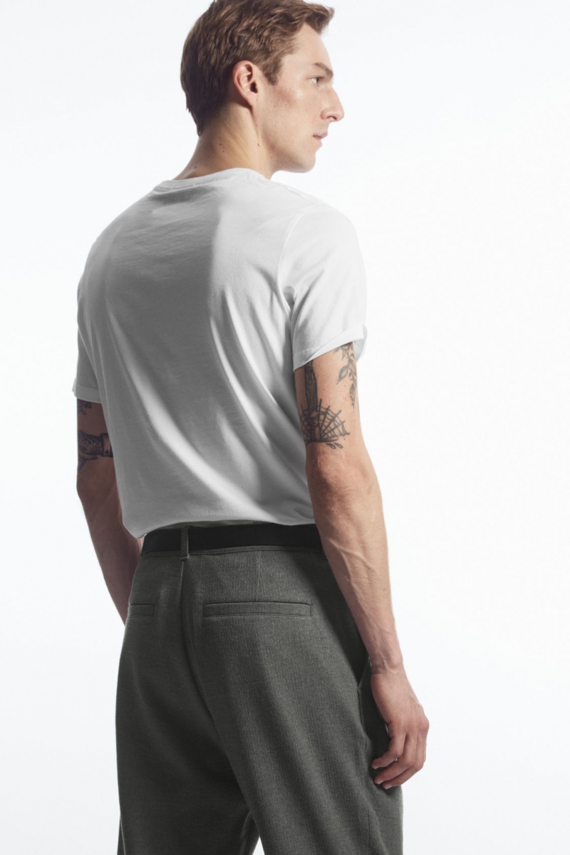 Pánské Chino Kalhoty COS Tapered Vlna Šedé | COS Eshop CZ-72450MDXS