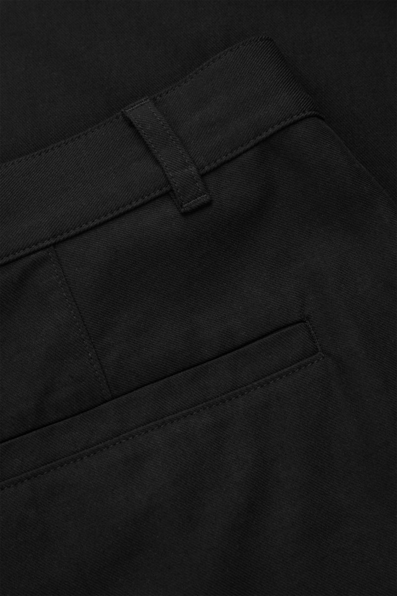 Pánské Chino Kalhoty COS Tapered Vlna Černé | COS Eshop CZ-80215NWFH