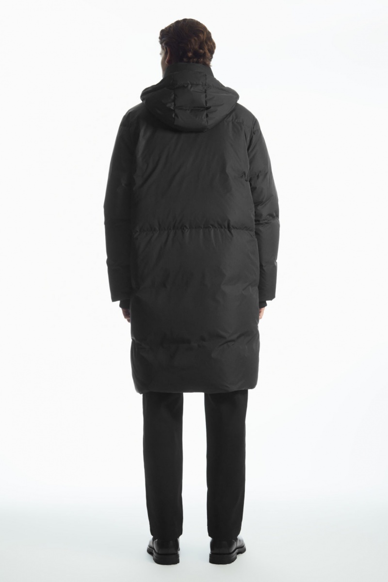 Pánské Kabáty COS Recycled-Down Puffer Černé | COS Eshop CZ-06251NMEL