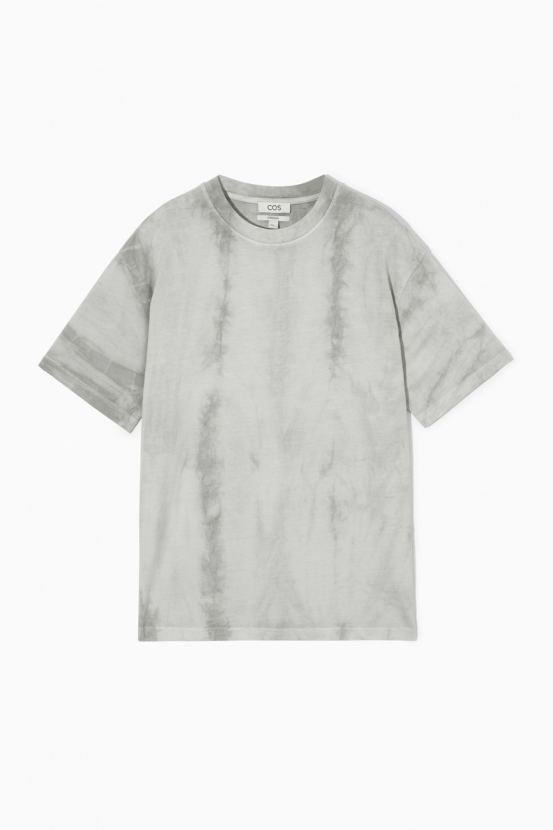 Pánské Tričko COS Oversized-Dye Šedé | COS Eshop CZ-31765PHES